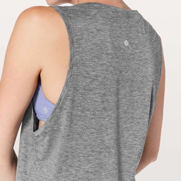 Lululemon Knot Gonna Fly Tank Heathered Black - Picture 3 of 8